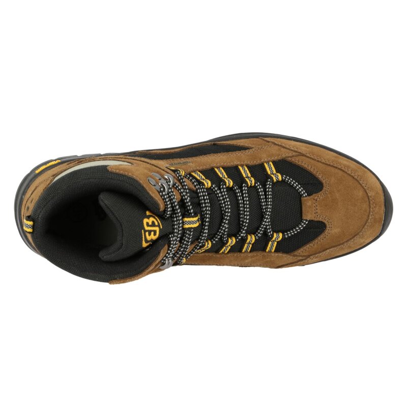 Brütting Chimney Rock braun/schwarz/gelb 43 - Trekkingschuh Herren