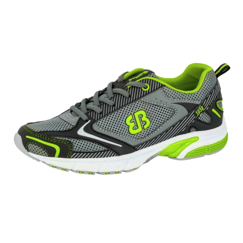 Brütting Fusion grau/schwarz/lemon - Sportschuh Herren