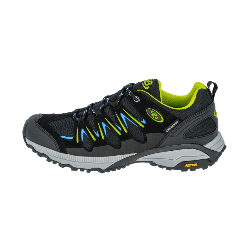 Brütting Expedition schwarz/lemon/blau 40 - Trekkingschuh Herren
