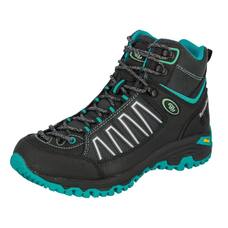 Brütting Outdoorstiefel Mount Meloni - schwarz/türkis