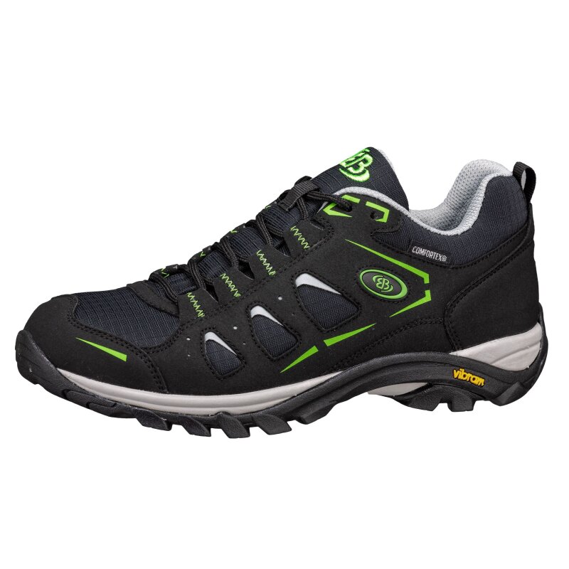 Brütting Mount Frakes Low schwarz/grau/lemon - Trekkingschuh Herren