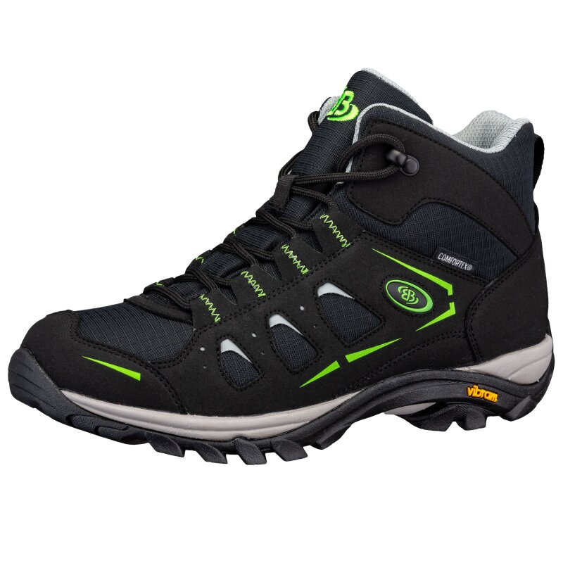 Brütting Mount Frakes High schwarz/grau/lemon - Trekkingschuh Herren