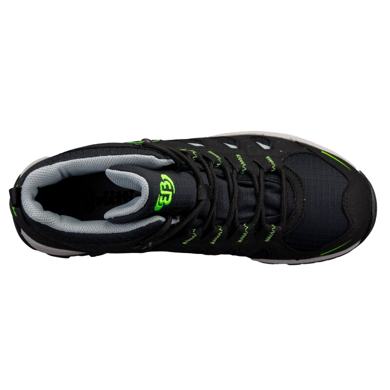 Brütting Mount Frakes High schwarz/grau/lemon - Trekkingschuh Herren