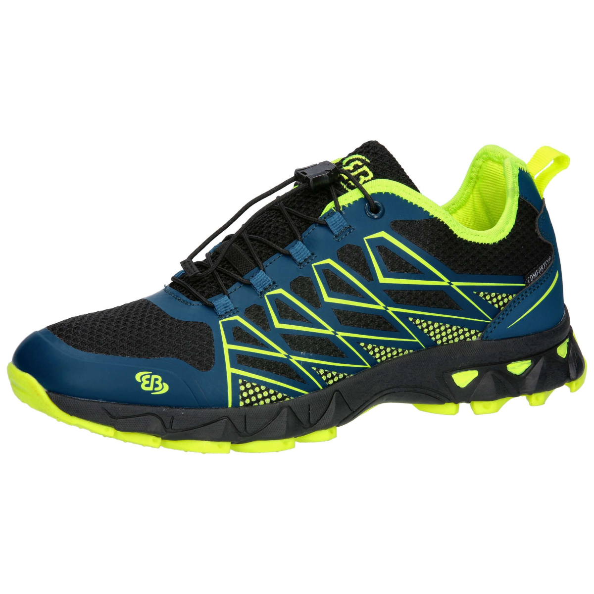 Brütting Mission petrol/schwarz/lemon - Trekkingschuh Herren