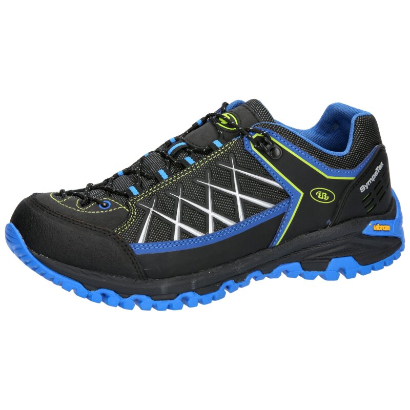 Brütting Mount Root schwarz/blau/lemon - Trekkingschuh Herren