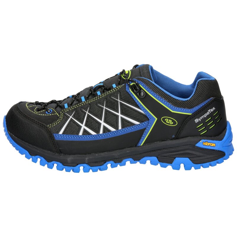 Brütting Mount Root schwarz/blau/lemon - Trekkingschuh Herren