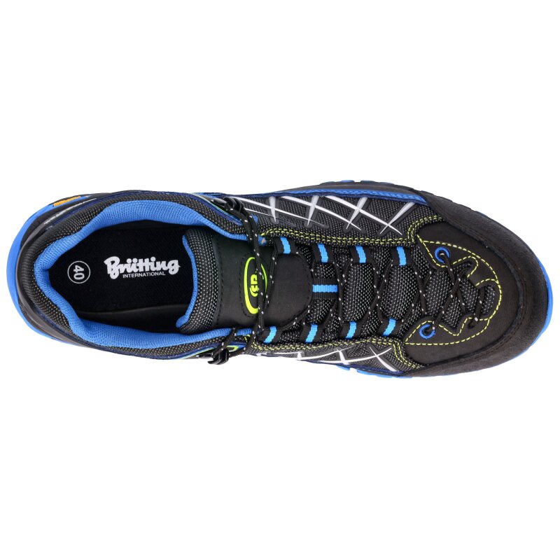 Brütting Mount Root schwarz/blau/lemon - Trekkingschuh Herren