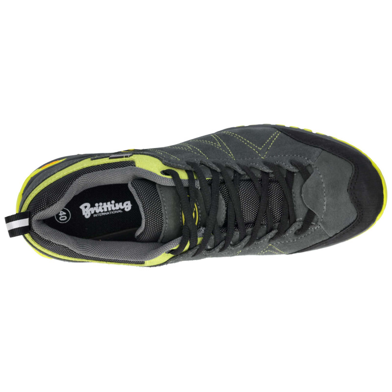 Brütting Mount Kapela Low grau/lemon 46 - Trekkingschuh Herren