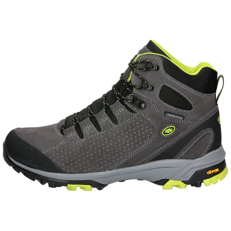 Brütting Mount Trish High anthrazit/lemon - Trekkingschuh Herren