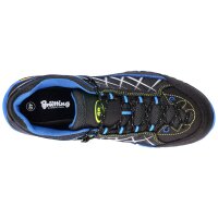 Brütting Mount Root schwarz/blau/lemon - Trekkingschuh Herren 38