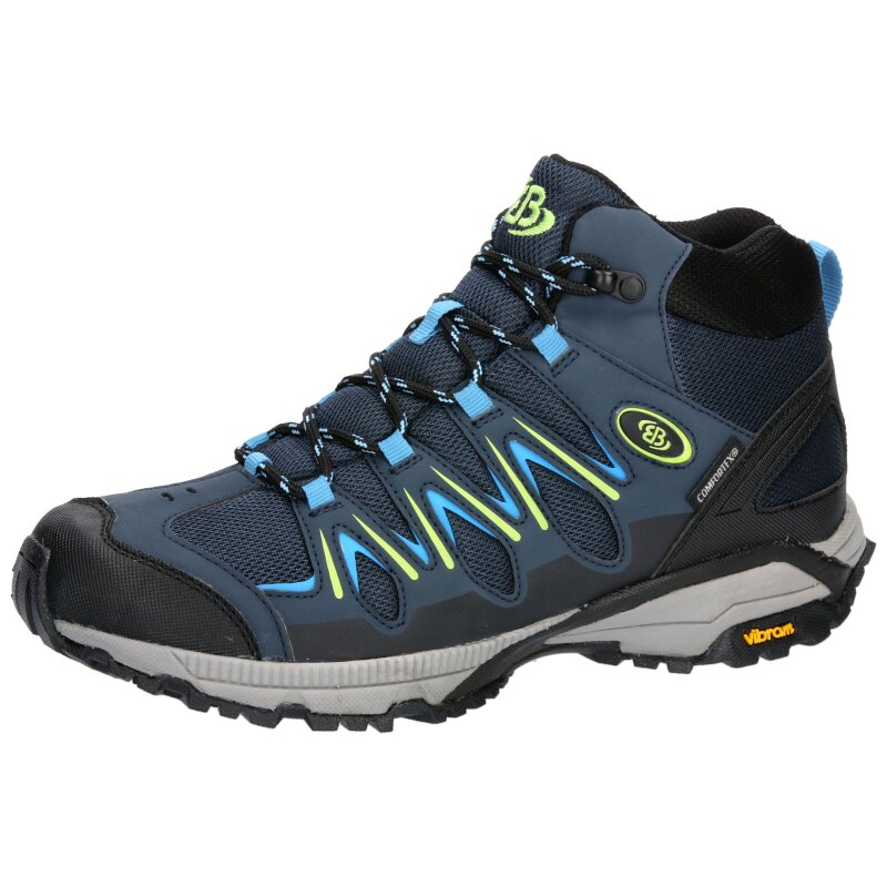 Brütting Expedition Mid marine/blau/lemon - Trekkingschuh Herren