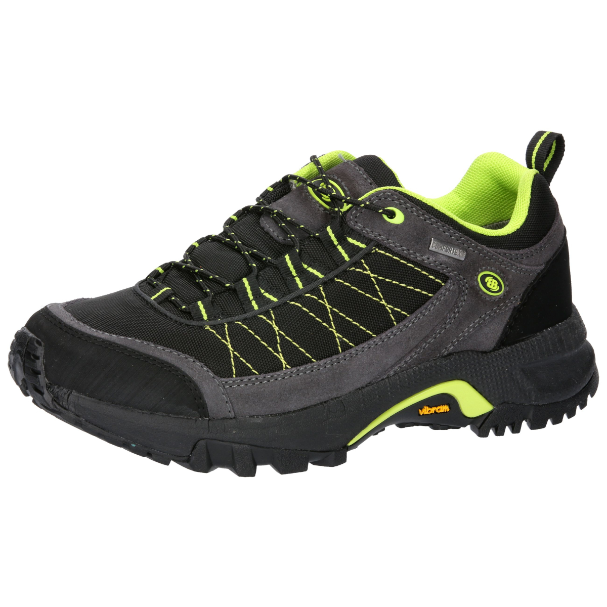 Brütting Mount Egmont schwarz/grau/lemon - Trekkingschuh Herren