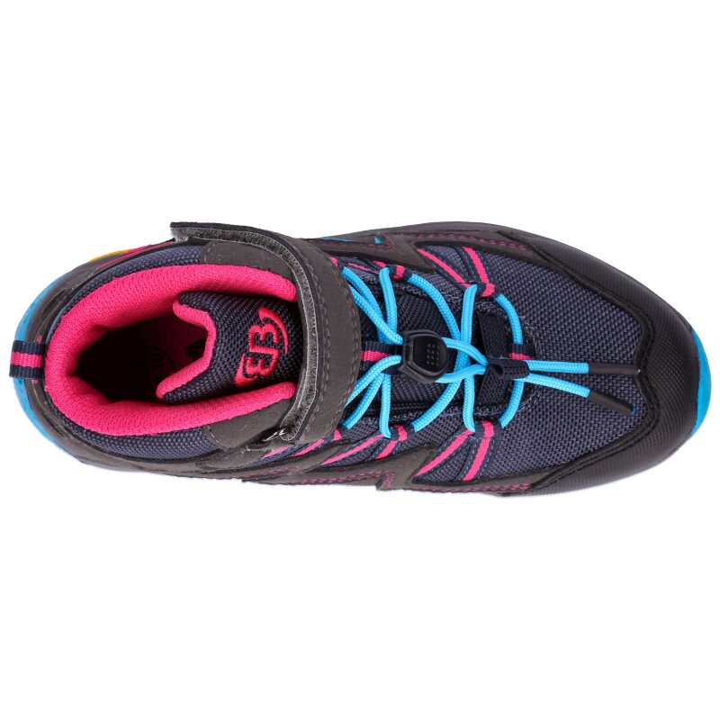 Brütting Outdoorstiefel Atlanta High VS - grau/türkis/pink