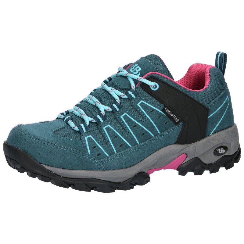 Brütting Outdoorschuh Mount Pinos Low - petrol/türkis/pink