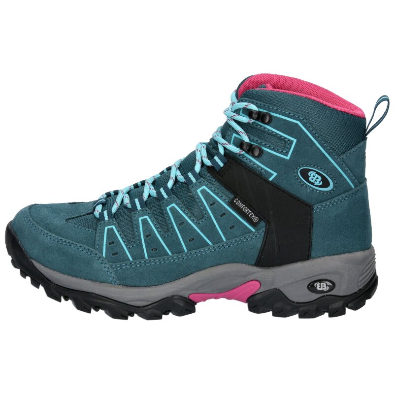 Brütting Outdoorstiefel Mount Pinos High - petrol/türkis/pink