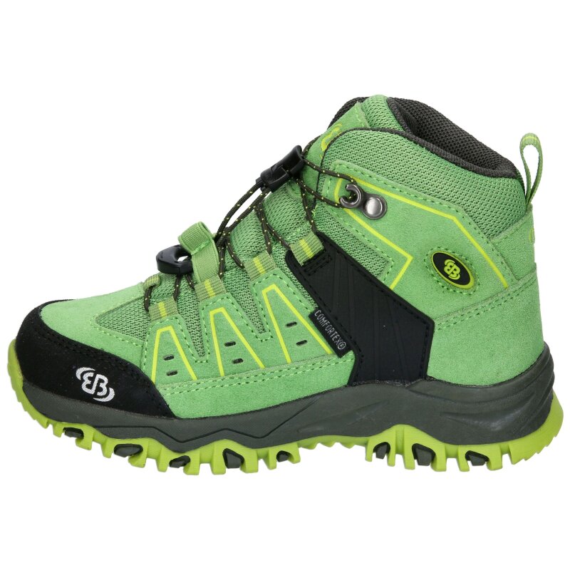 Brütting Outdoorstiefel Mount Pinos High Kids - grün/schwarz/lemon
