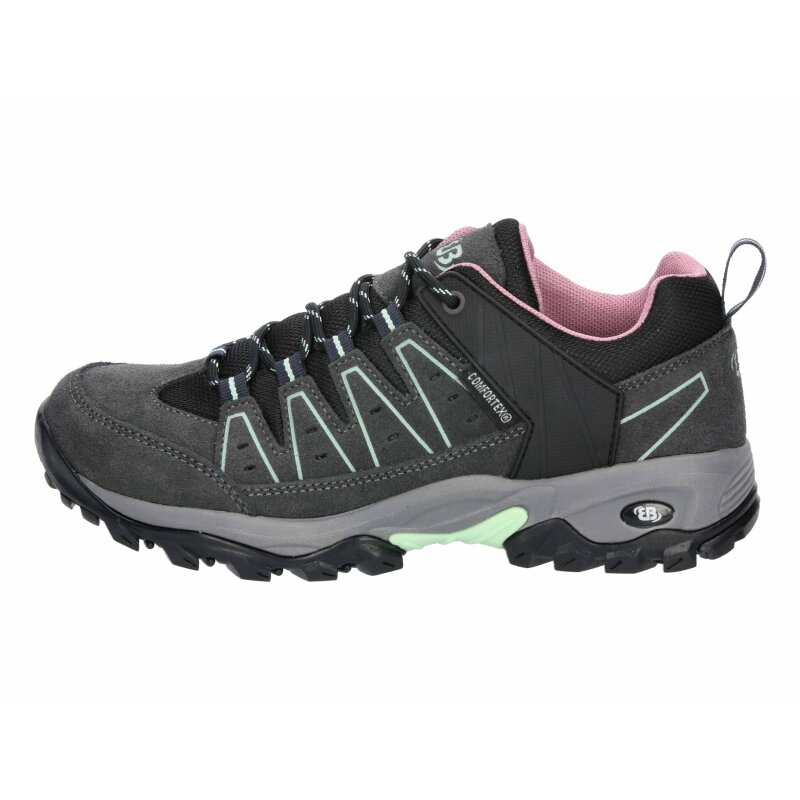 Brütting Outdoorschuh Mount Pinos Low - anthrazit/türkis/lila