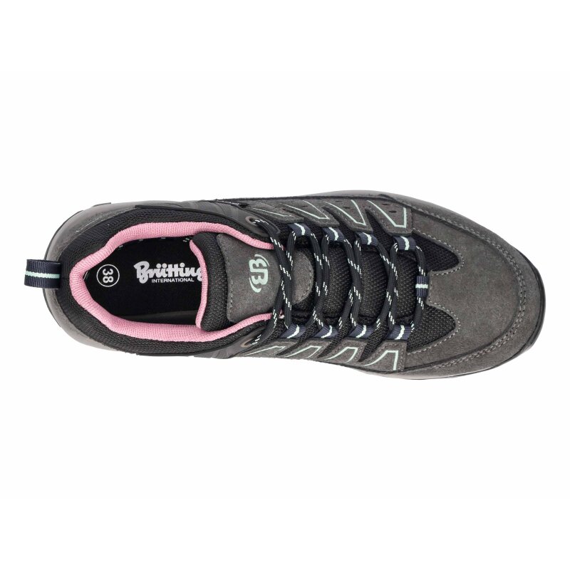 Brütting Outdoorschuh Mount Pinos Low - anthrazit/türkis/lila