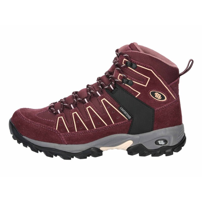 Brütting Outdoorstiefel Mount Pinos High - bordeux/rosa