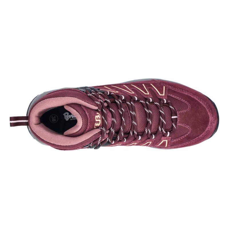 Brütting Outdoorstiefel Mount Pinos High - bordeux/rosa