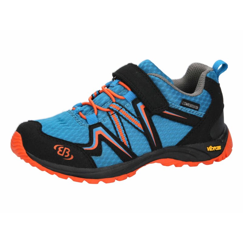 Brütting Outdoorschuh Rockwall - blau/schwarz/orange