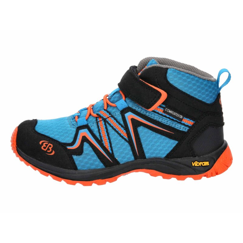 Brütting Outdoorstiefel Rockwall - blau/schwarz/orange