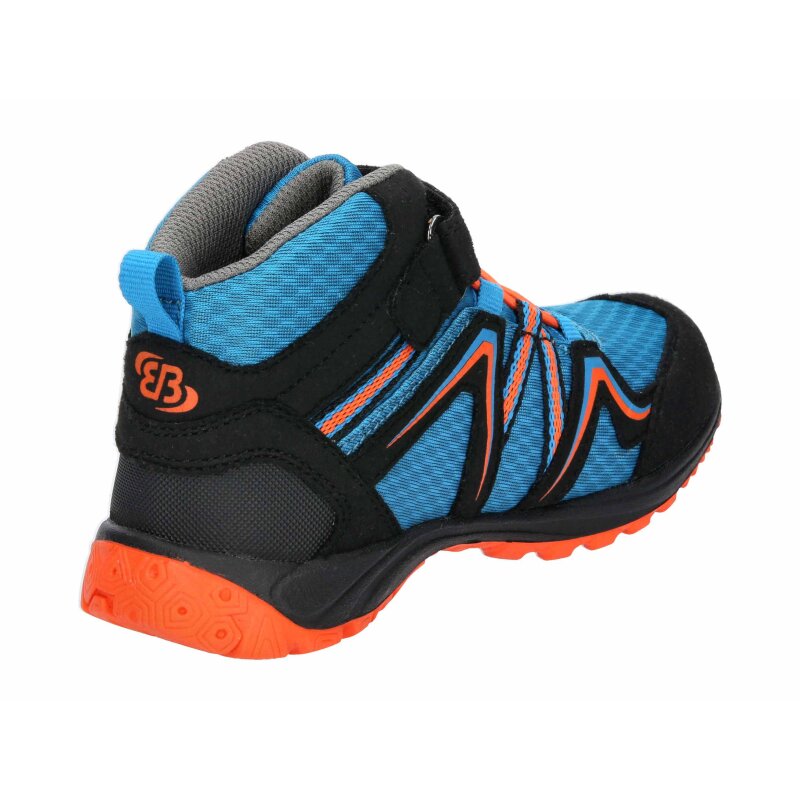 Brütting Outdoorstiefel Rockwall - blau/schwarz/orange