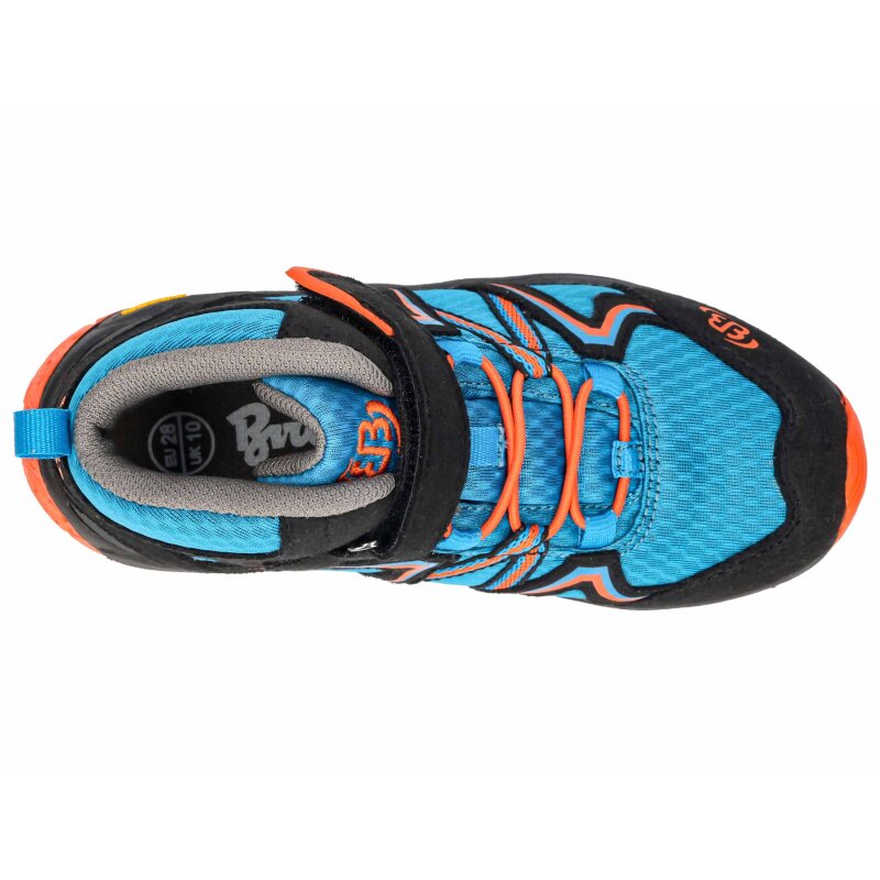 Brütting Outdoorstiefel Rockwall - blau/schwarz/orange