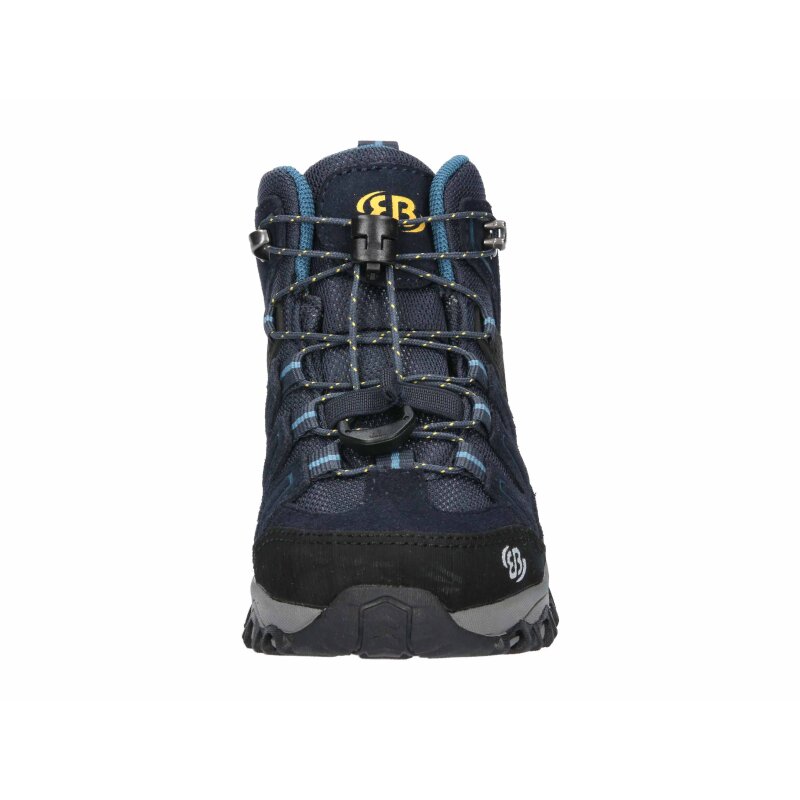 Brütting Outdoorstiefel Mount Pinos High Kids - marine/petrol/gelb