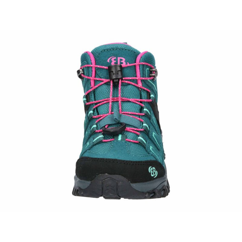 Brütting Outdoorstiefel Mount Pinos High Kids - petrol/pink/türkis