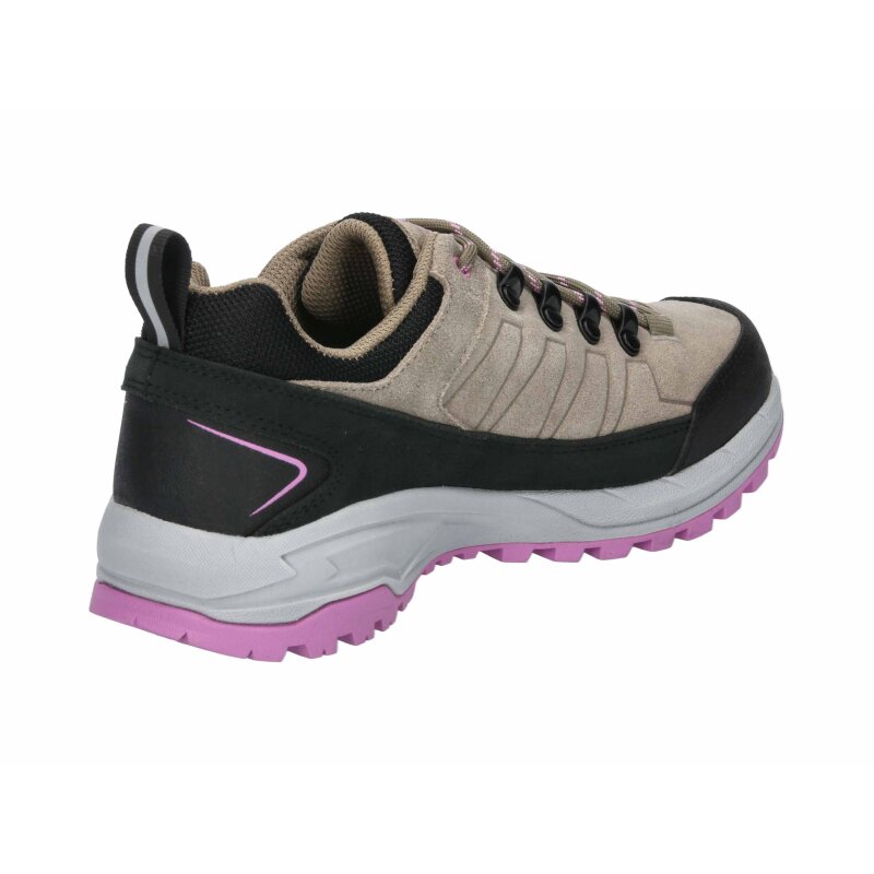 Brütting Outdoorschuh Mount Sellery Low - beige/schwarz/lila