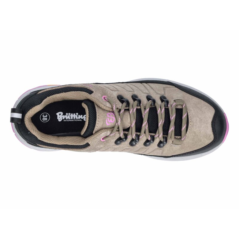 Brütting Outdoorschuh Mount Sellery Low - beige/schwarz/lila