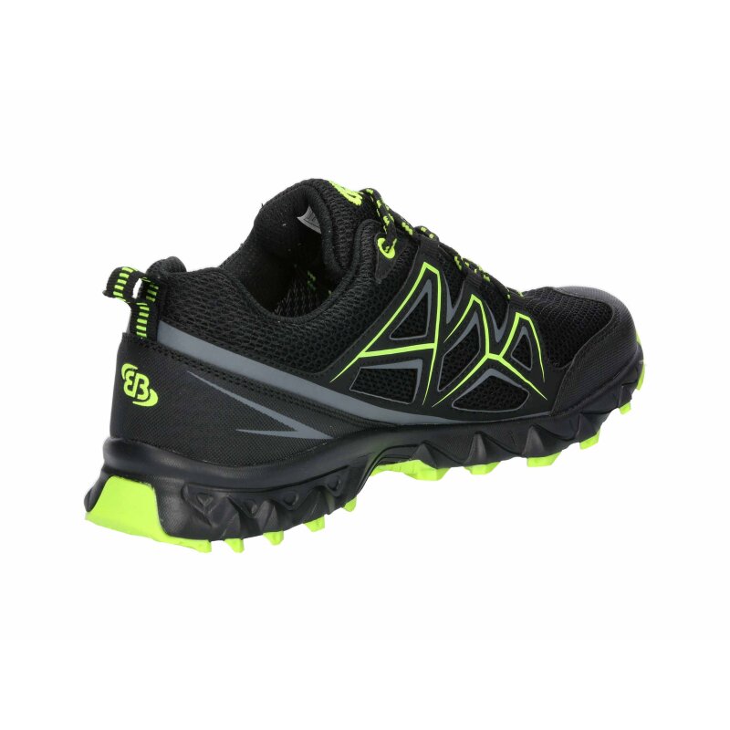 Brütting Outdoorschuh Power - schwarz/grau/lemon