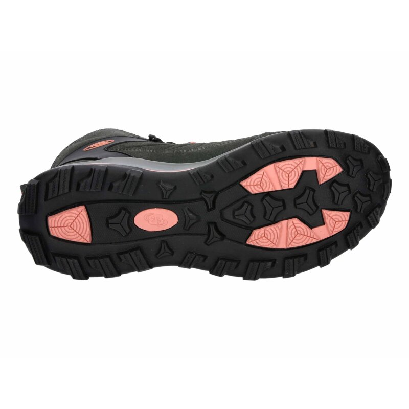 Brütting Outdoorstiefel Mount Chester High - grau/schwarz/lachs